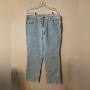 EXCELLENT condition! Wrangler bootcut jeans. Men’s 36x30. Light blue denim.